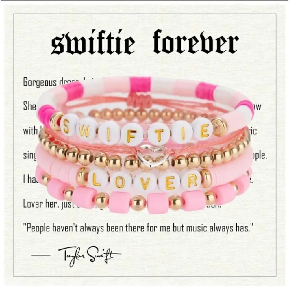 NEW ERAS Tour Reputation Swiftie Lover Bracelet Set